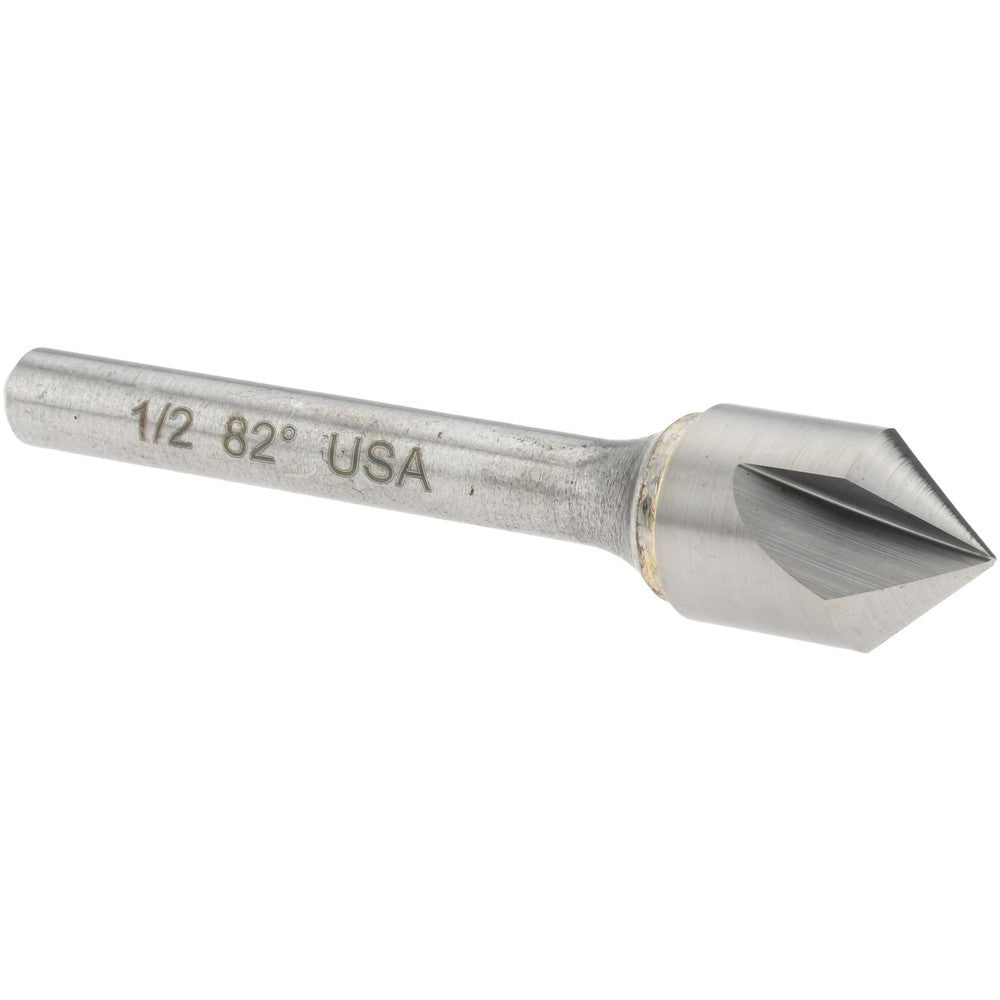 Titan USA CS33232 Countersink 1/2" Head Dia, 82.00 deg Included Angle, 3 Flute, Solid Carbide, Right Hand Cut
