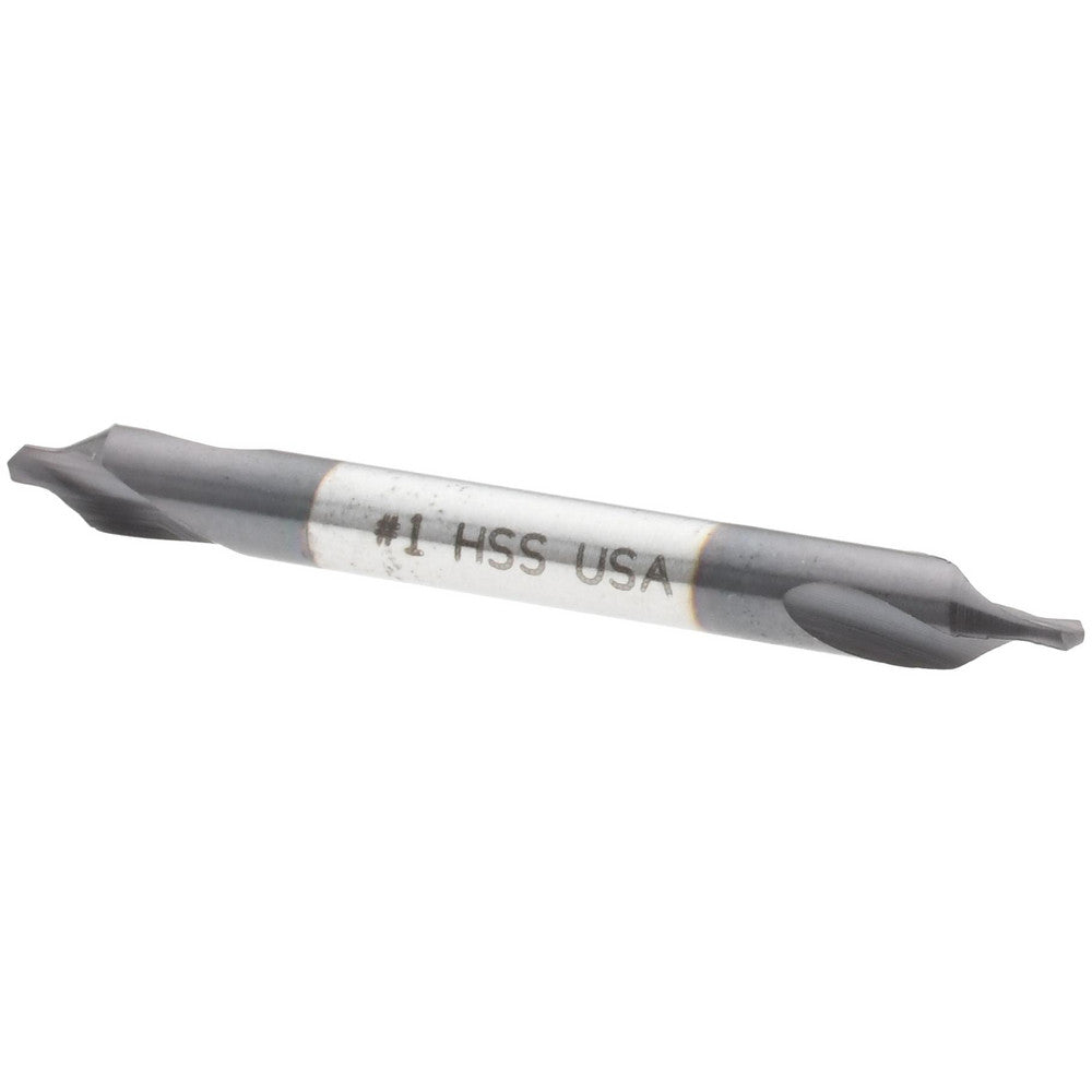 Titan USA CS35001 Combination Drill & Countersink #1, 1/8" Body Dia, 118 deg, High-Speed Steel