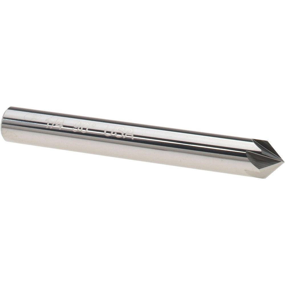 Titan USA CS36816 Countersink 1/4" Head Dia, 90.00 deg Included Angle, 6 Flute, Solid Carbide, Right Hand Cut
