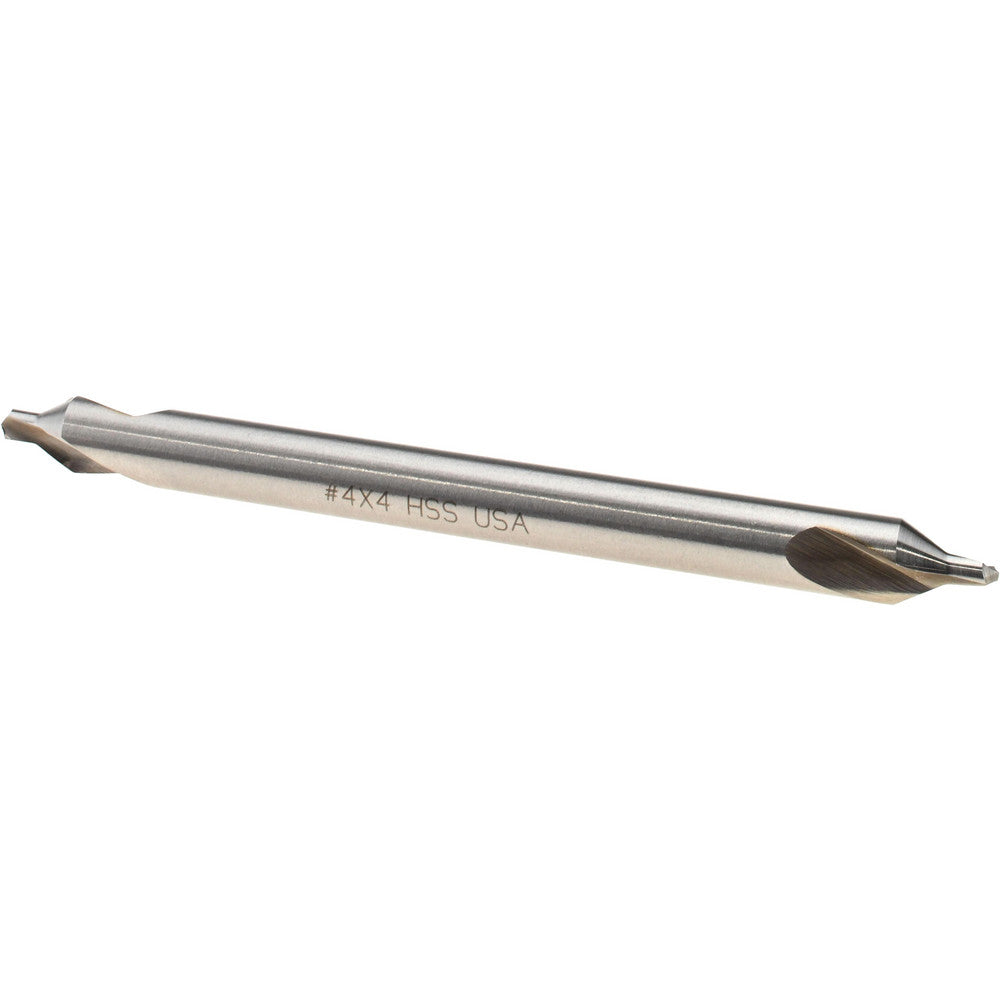 Titan USA CS50044 Combo Drill & Countersink #4, 5/16" Body Dia, 118°, High Speed Steel