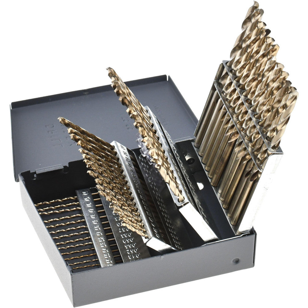 Titan USA MS99161 Drill Bit Set  Jobber Length Drill Bits,  60 Pc,  135 deg, Cobalt