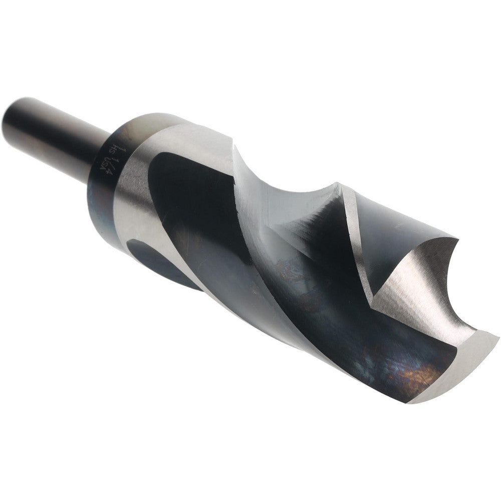 Titan USA SD91480 Reduced Shank Drill Bit 1-1/4'' Dia, 1/2'' Shank Dia, 118 °, High Speed Steel