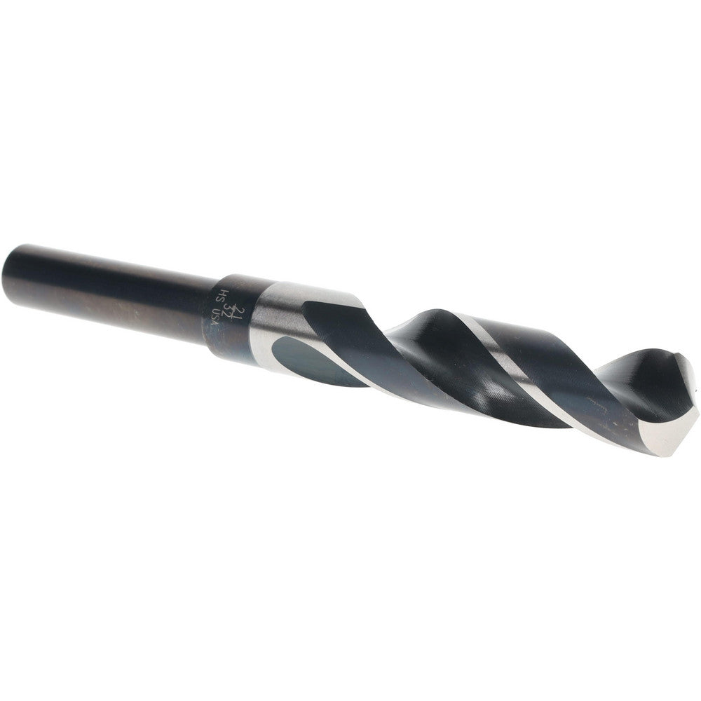 Titan USA SD91442 Reduced Shank Drill Bit 21/32" Dia, 1/2" Shank Dia, 118 deg Point, High-Speed Steel