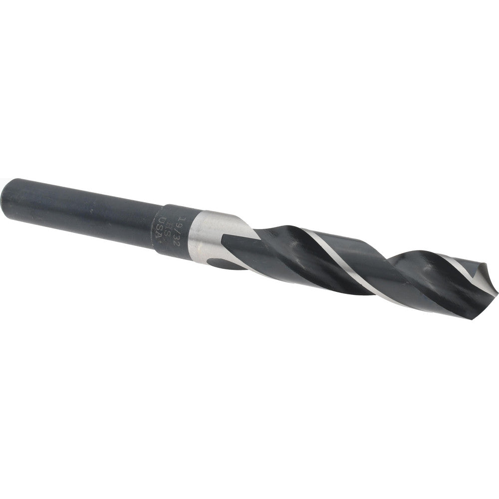 Titan USA SD91438 Reduced Shank Drill Bit 19/32'' Dia, 1/2'' Shank Dia, 118 °, High Speed Steel