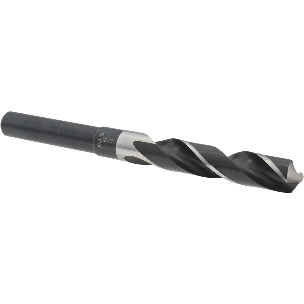 Titan USA SD91437 Reduced Shank Drill Bit 37/64'' Dia, 1/2'' Shank Dia, 118 °, High Speed Steel