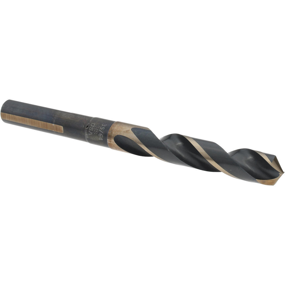 Titan USA SD94735 Reduced Shank Drill Bit 35/64'' Dia, 1/2'' Shank Dia, 118 °, High Speed Steel