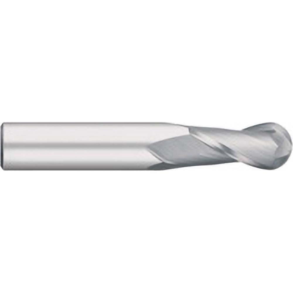 Titan USA TC11016 Ball End Mill 1/4" Dia, 3/4" LOC, 2 Flute, Solid Carbide