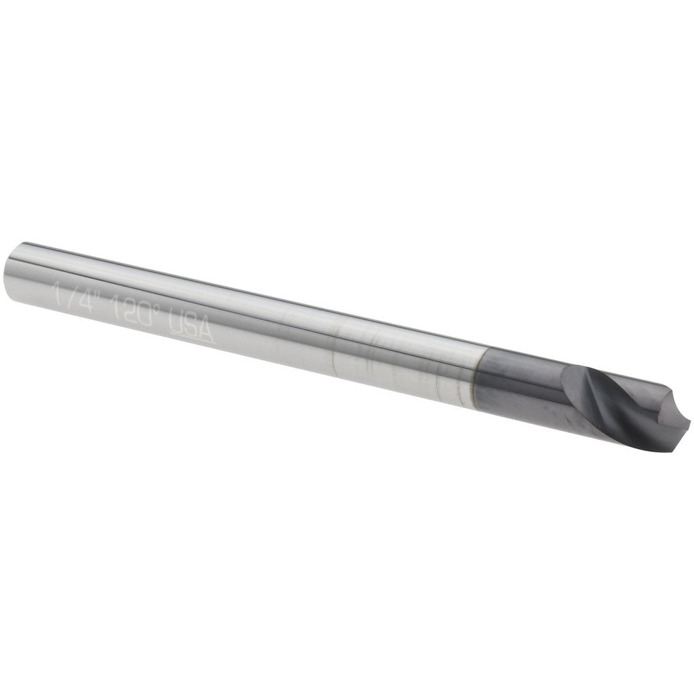 Titan USA TC28816 Spotting Drill 1/4" Dia, 120 &deg Point, 3" OAL, Solid Carbide
