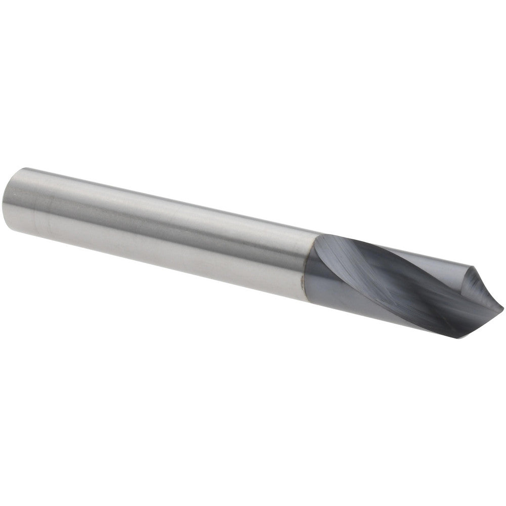 Titan USA TC28724 Spotting Drill 3/8" Dia, 90 &deg Point, 3" OAL, Solid Carbide