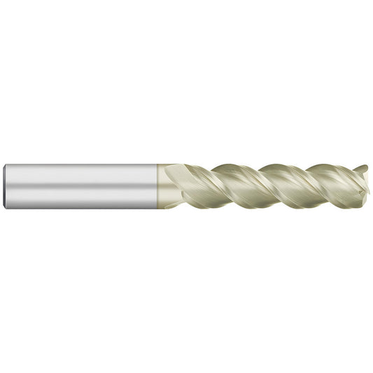Titan USA TC66516 Corner Radius End Mill 1/4" Dia, 0.2500" Dia, 1.2500" LOC, 0.0200" Radius, 3 Flute, Solid Carbide