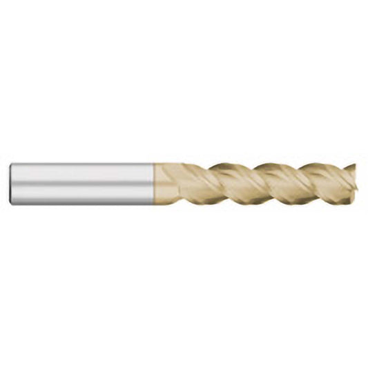 Titan USA TC63548 Square End Mill 3/4" Dia, 3 Flutes, 2-1/2" LOC, Solid Carbide, 45 &deg Helix