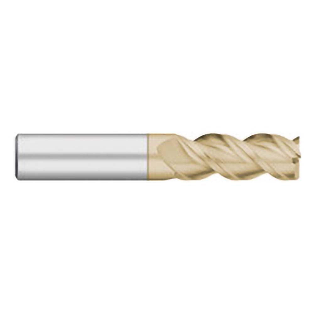 Titan USA TC62908 Square End Mill 1/8" Dia, 1/2" LOC, 3 Flute, Solid Carbide