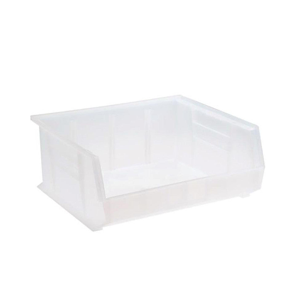 Quantum Storage QUS250CLCS Plastic Hopper Stacking Bin Clear