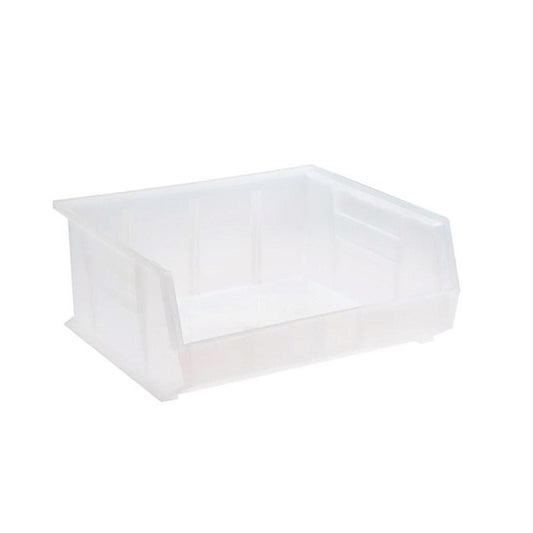 Quantum Storage QUS250CLCS Plastic Hopper Stacking Bin Clear