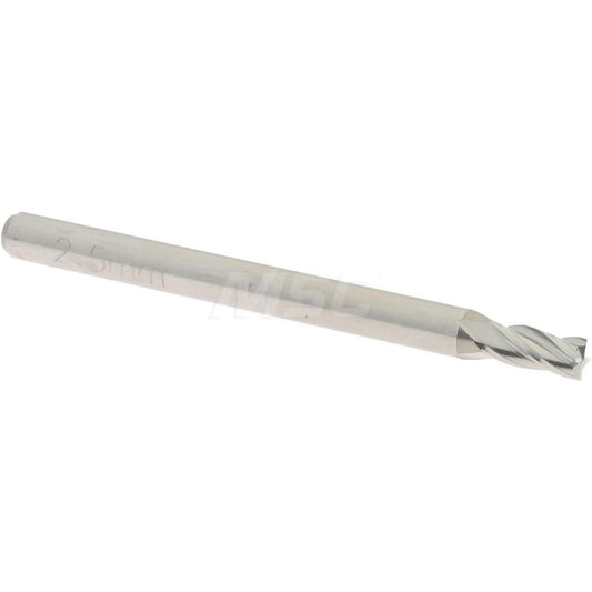 Accupro 07336746 Square End Mill 0.0984'' Dia, 0.1969'' LOC, 4 Flutes, Solid Carbide
