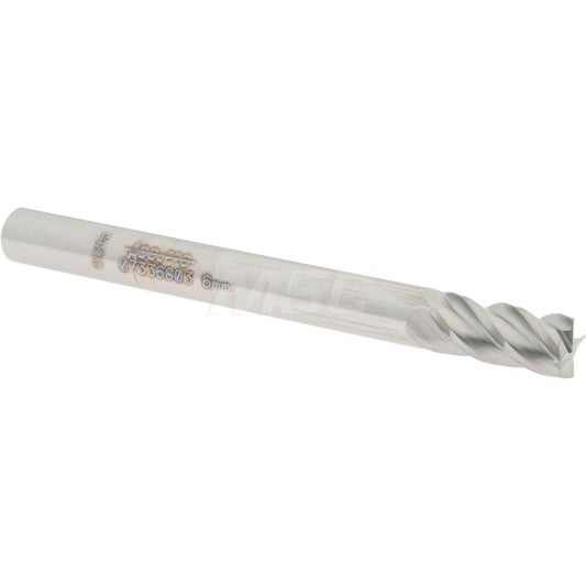 Accupro 07336803 Square End Mill 0.2362'' Dia, 0.4724'' LOC, 4 Flutes, Solid Carbide