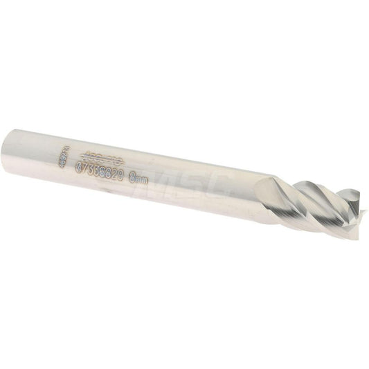 Accupro 07336829 Square End Mill 0.315'' Dia, 0.4724'' LOC, 4 Flutes, Solid Carbide