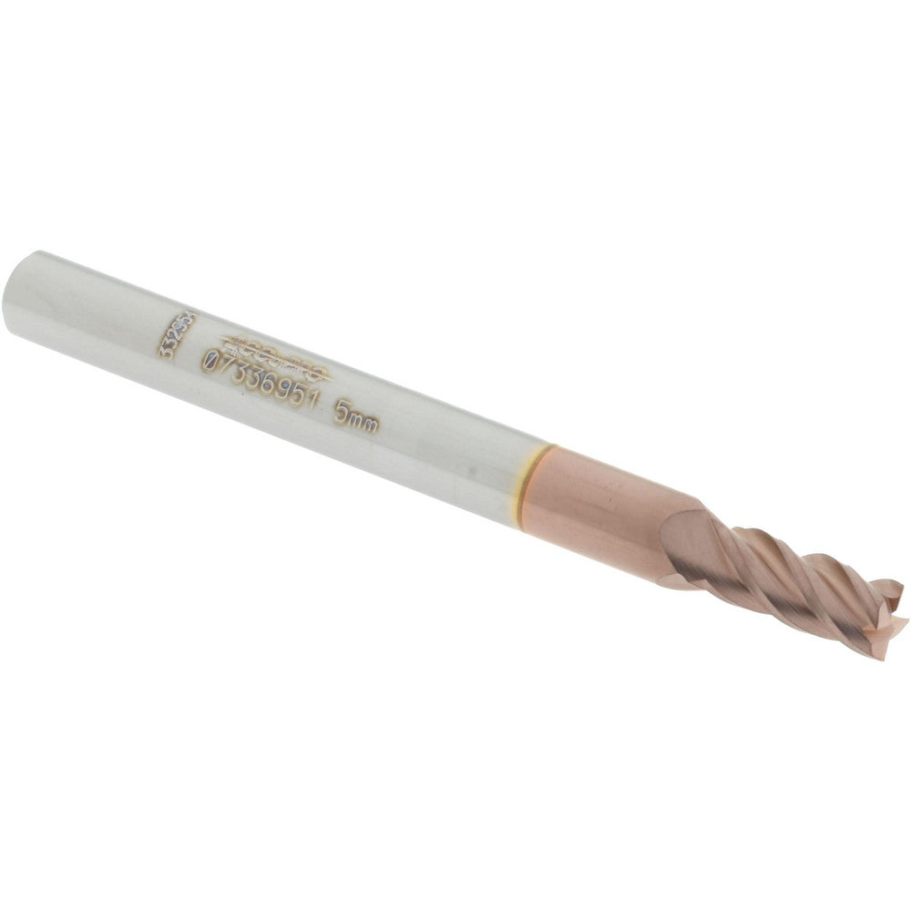 Accupro 07336951 Square End Mill 0.1969'' Dia, 0.3937'' LOC, 4 Flutes, Solid Carbide