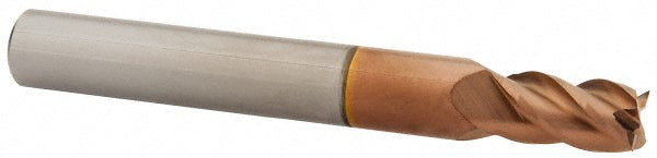 Accupro 07336977 Square End Mill 0.2756'' Dia, 0.4724'' LOC, 4 Flutes, Solid Carbide