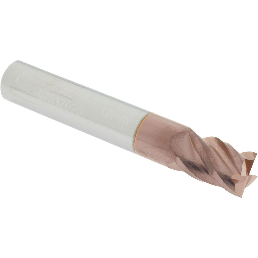 Accupro 07337025 Square End Mill 0.4724'' Dia, 0.6299'' LOC, 4 Flutes, Solid Carbide