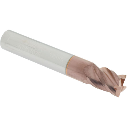 Accupro 07337025 Square End Mill 0.4724'' Dia, 0.6299'' LOC, 4 Flutes, Solid Carbide