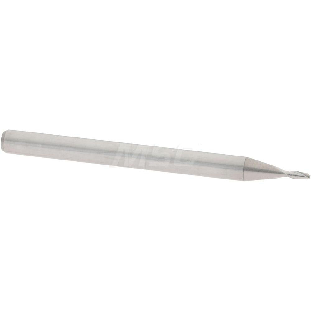 Accupro 07337207 Square End Mill 0.0394'' Dia, 0.0787'' LOC, 2 Flutes, Solid Carbide