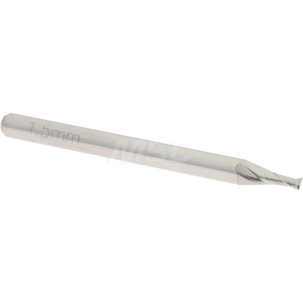 Accupro 07337223 Square End Mill 0.0591'' Dia, 0.1181'' LOC, 2 Flutes, Solid Carbide