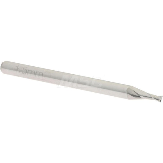 Accupro 07337223 Square End Mill 0.0591'' Dia, 0.1181'' LOC, 2 Flutes, Solid Carbide