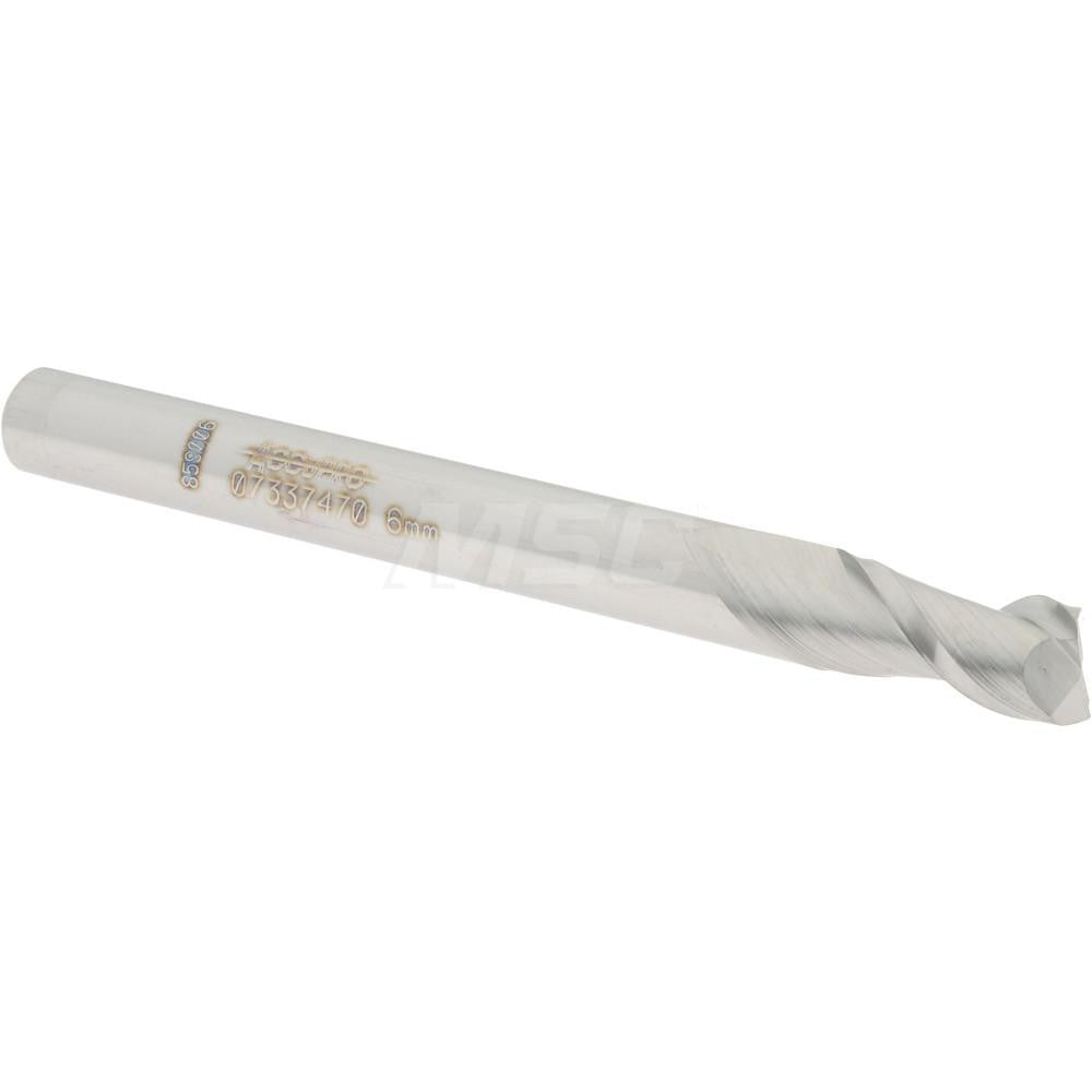 Accupro 07337470 Square End Mill 0.2362'' Dia, 0.4724'' LOC, 2 Flutes, Solid Carbide