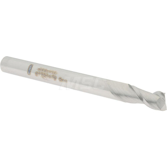 Accupro 07337470 Square End Mill 0.2362'' Dia, 0.4724'' LOC, 2 Flutes, Solid Carbide