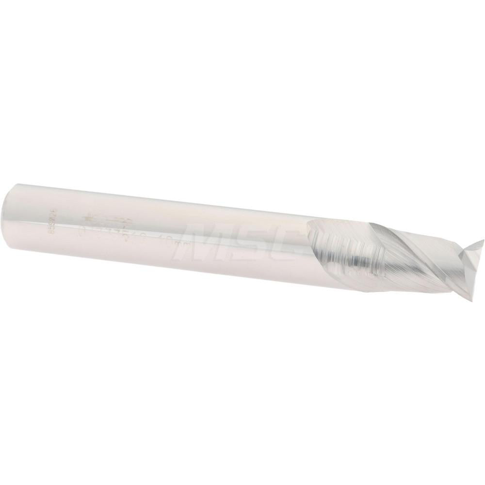 Accupro 07337512 Square End Mill 0.3937'' Dia, 0.5512'' LOC, 2-3/4'' OAL, 2 Flutes, Solid Carbide