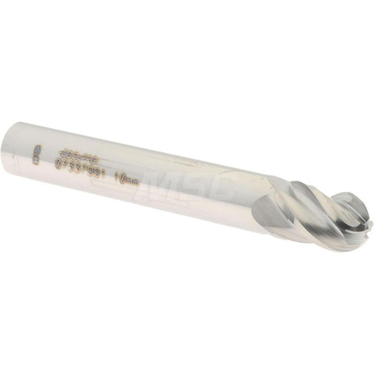 Accupro 07337991 Ball End Mill 0.3937" Dia, 0.5512" LOC, 4 Flute, Solid Carbide