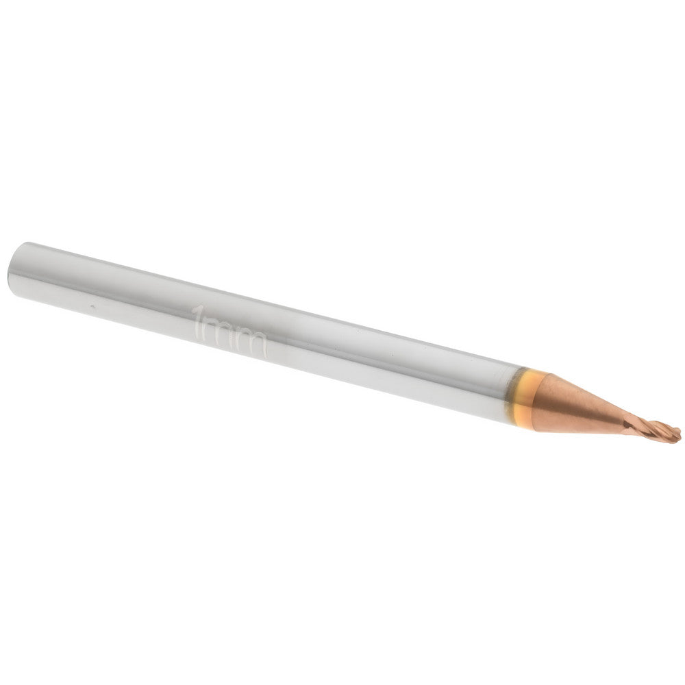 Accupro 07338056 Ball End Mill 0.0394" Dia, 0.0787" LOC, 4 Flute, Solid Carbide