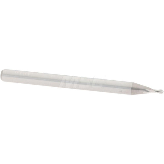 Accupro 07338569 Ball End Mill 0.0394" Dia, 0.0787" LOC, 2 Flute, Solid Carbide