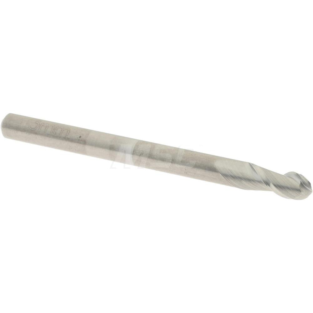 Accupro 07338601 Ball End Mill 0.1181" Dia, 0.2362" LOC, 2 Flute, Solid Carbide