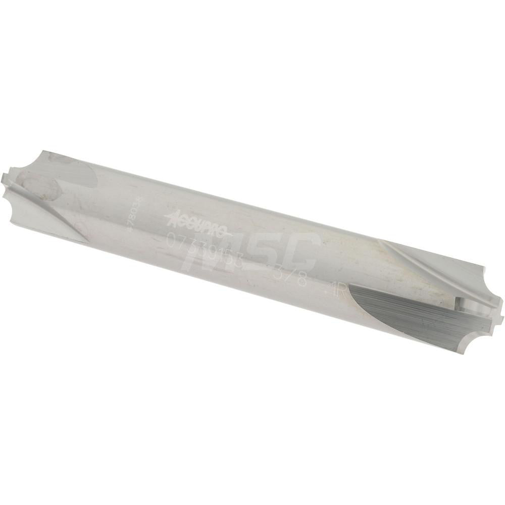 Accupro 07339153 Corner Rounding End Mill 0.10 mm Radius, 3/8" Dia, 4 Flutes, Solid Carbide