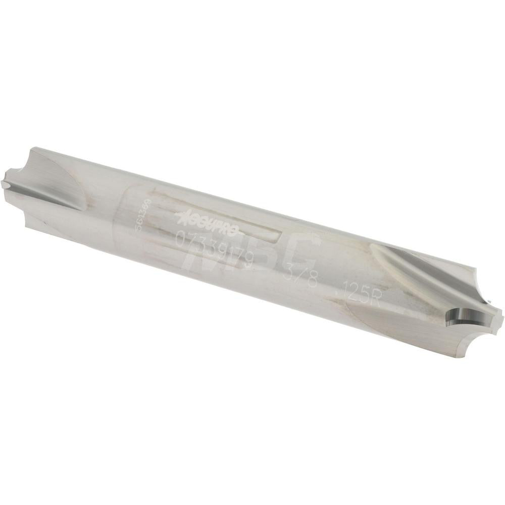 Accupro 07339179 Corner Rounding End Mill 1/8" Radius, 3/8" Dia, 4 Flutes, Solid Carbide
