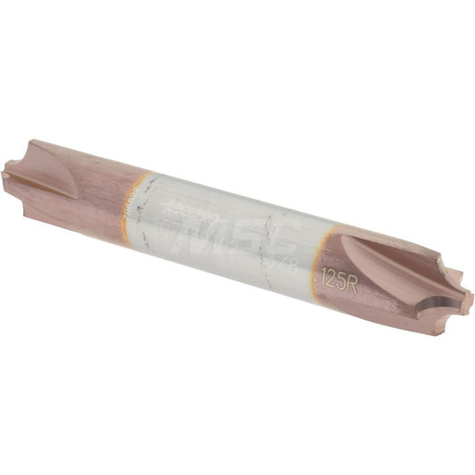 Accupro 07339492 Corner Rounding End Mill 1/8" Radius, 3/8" Dia, 4 Flutes, Solid Carbide
