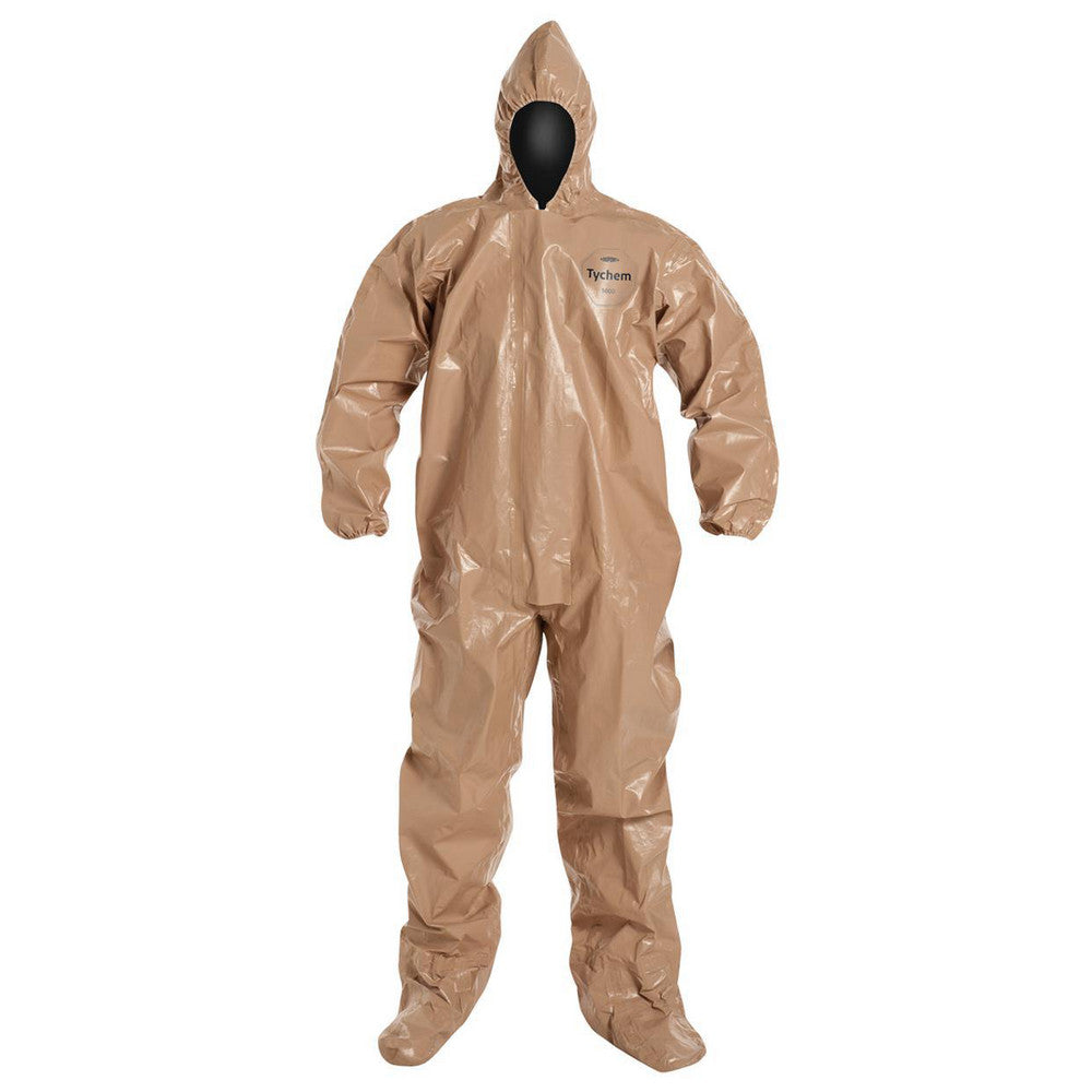 Dupont C3122TTN2X000600 Disposable Coveralls Chemical, Liquid, Splash & Abrasion Protection, Size 2X-Large, 4.4000 oz, Tychem 5000, Zipper & Stormflaps Closure