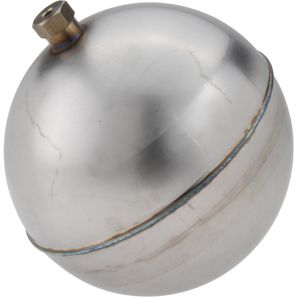 Naugatuck Mfg Co RS46018D 6" Diam, Spherical, Hex Spud Connection, Metal Float