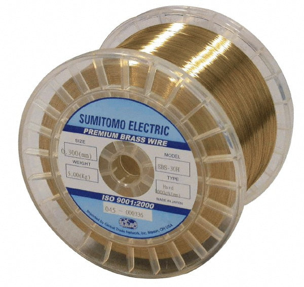 Single Source Technologies SBS30H440 Brass Hard Grade Electrical Discharge Machining (EDM) Wire