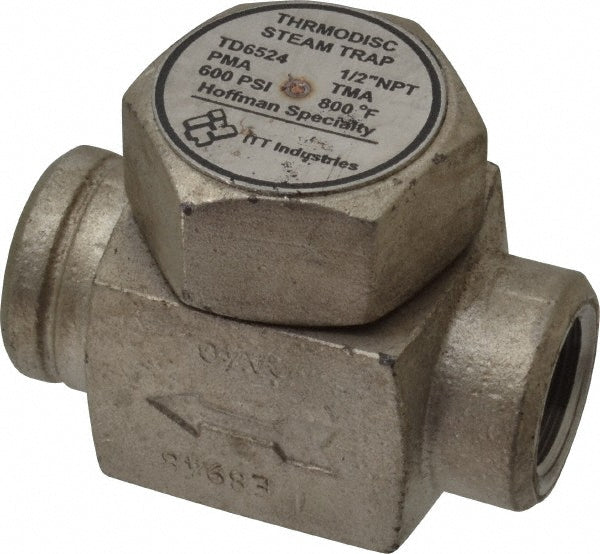 Hoffman Speciality 405152 1/2 Female" Pipe, Stainless Steel Thermodisc Steam Trap