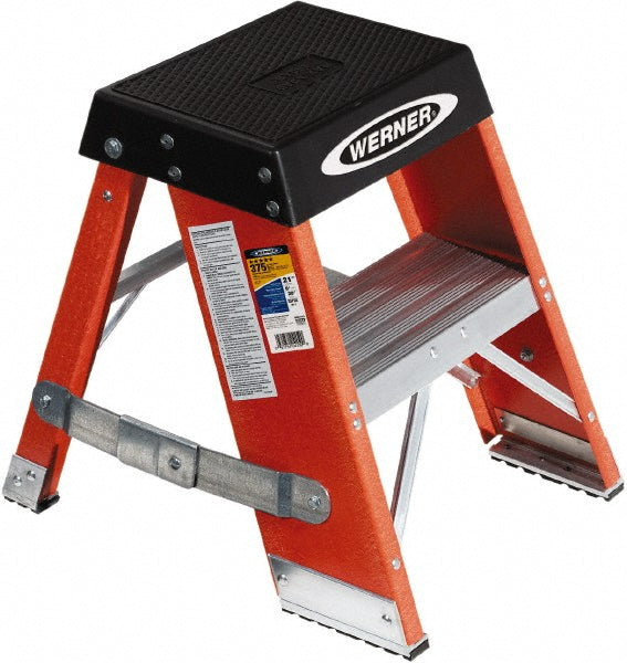 Werner SSF02 1 Step Fiberglass Step Ladder Type IAA
