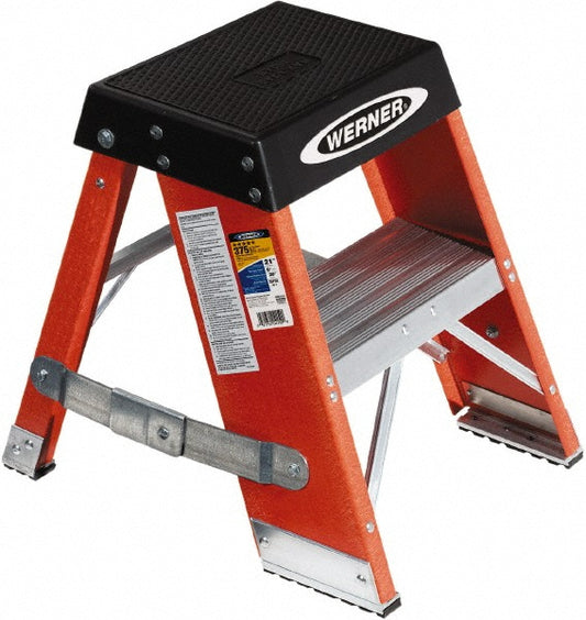 Werner SSF02 1 Step Fiberglass Step Ladder Type IAA