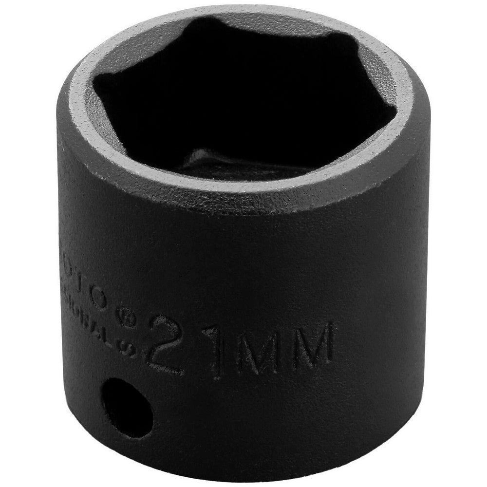 Proto J7221M Impact Socket 3/8" Drive, 21mm Socket, Hex Drive