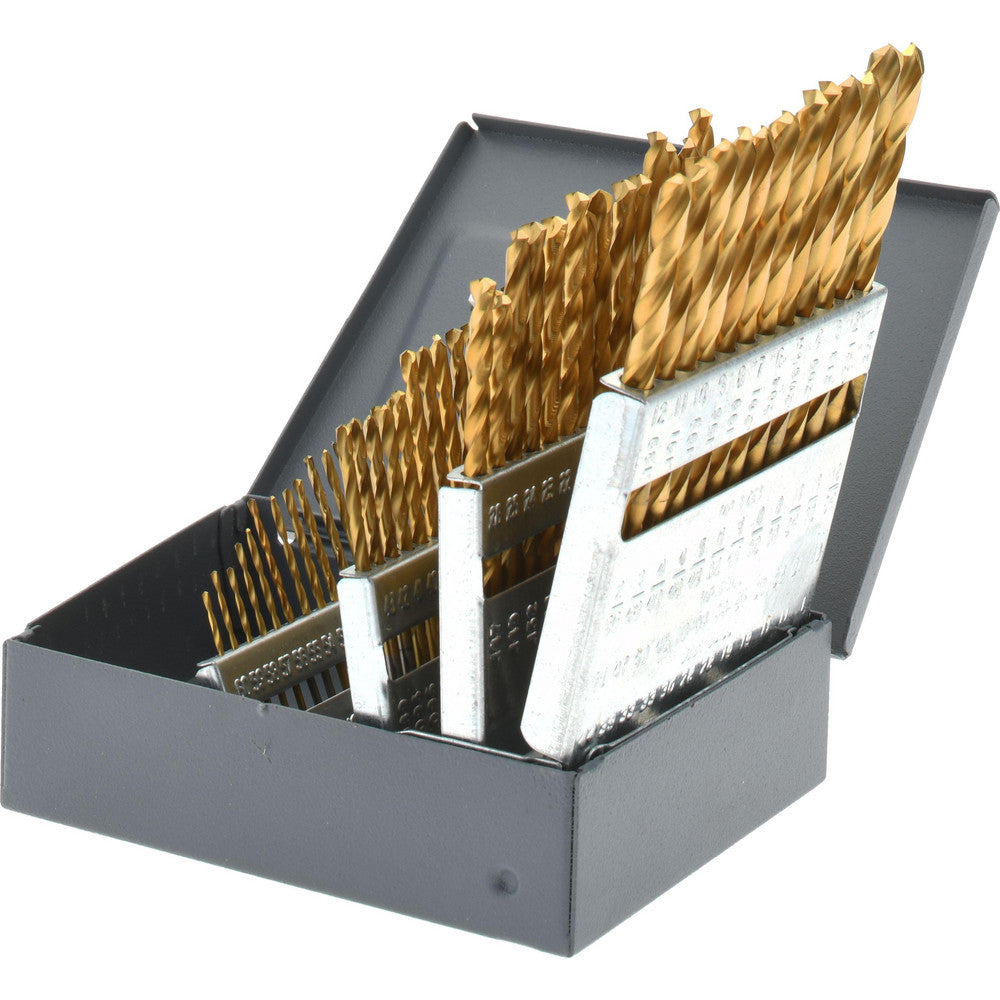 Hertel 307TW Drill Bit Set  Jobber Length Drill Bits,  60.0 Pc,  118 deg, High-Speed Steel