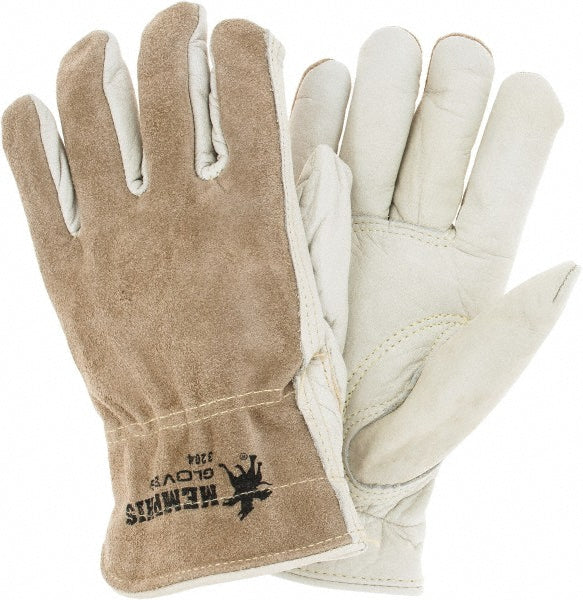 MCR Safety 3204KL Cut, Puncture & Abrasion-Resistant Gloves Memphis® 3204K, Size Large, ANSI Cut A2, ANSI Puncture 3, Uncoated, Cowhide