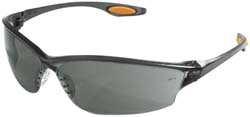 MCR Safety LW212 Safety Glasses Scratch-Resistant, Polycarbonate, Gray Lenses, Full-Framed
