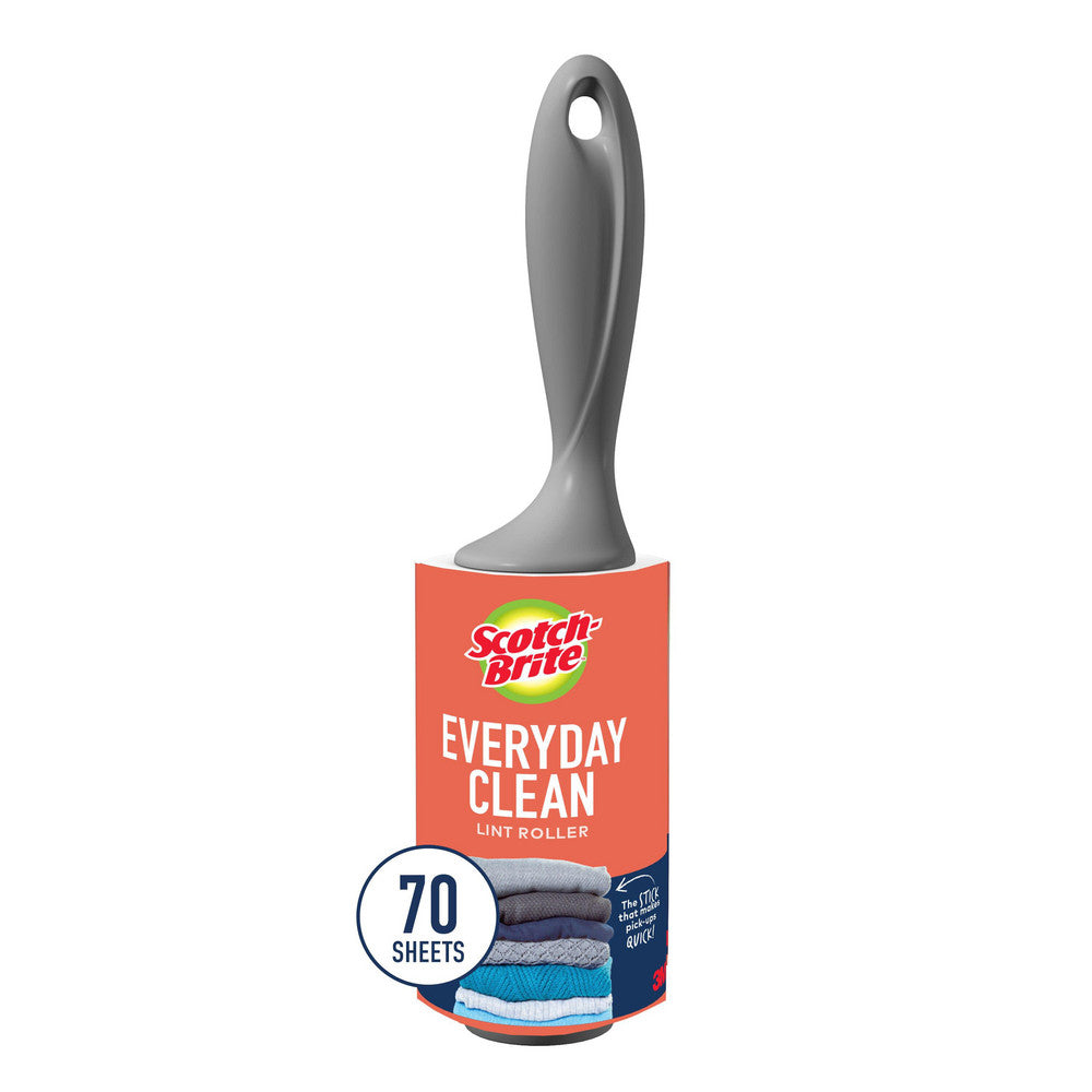 Scotch-Brite 7100278464 Scotch-Brite™ Everyday Clean Lint Roller 836RS-70, 4 in x 35.2 ft