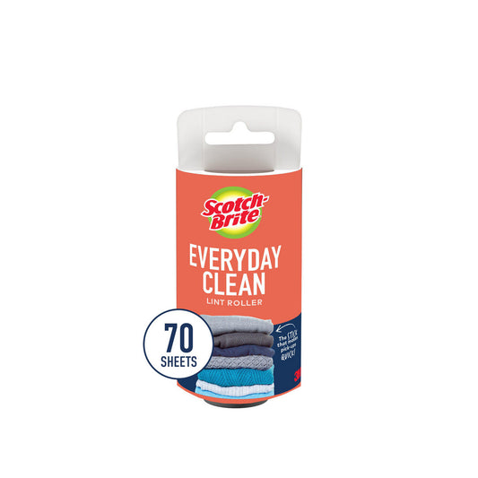 Scotch-Brite 7100290295 Scotch-Brite™ Everyday Clean Lint Roller Refill 836RFS-70, 4 in x 35.2 ft